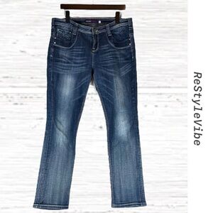 VIGOSS Women’s Size 11 Denim Jeans Straight Fit Style Stretch Collection
